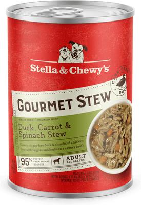 Gourmet Stew Cage-Free Duck with Carrots & Spinach Grain-Free Wet Dog Food, 12.5-oz can, case of 12