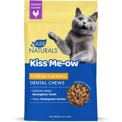 Kiss Me-Ow Strengthening Dental Chews, sabor Pollo. 85 g. - Ark Naturals