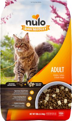 Raw Medley Chicken, Turkey & Duck Adult Dry Cat Food, 4-lb bag
