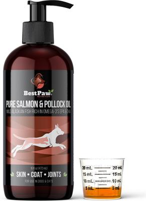Wild Salmon & Pollock Oil Liquid Omega-3s Dog & Cat Supplement, 32-fl oz bottle