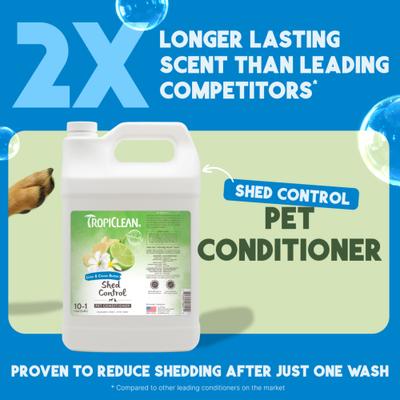 Deshedding & Moisturizing Dog Conditioner, Lime & Cocoa Butter Scent, 1-gal