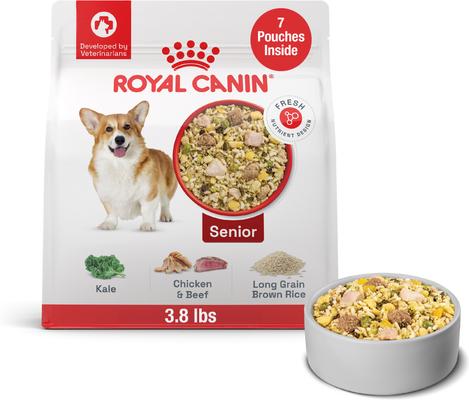 Fresh Health Nutrition Senior Dog Food, 14.1-oz pouch, pack of 7