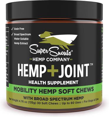Hemp + Joint Mobility Broad Spectrum Hemp Extract Soft Chews Supplement for Dogs & Cats, 60 count