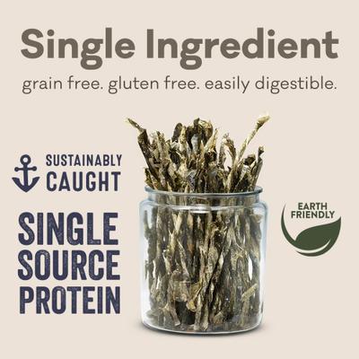 Silver & Gold Cod Skins Dehydrated Dog Treats, 1.5-oz tube