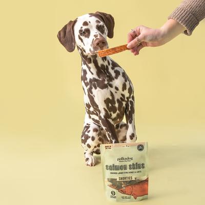 Salmon Skins Dehydrated Dog & Cat Treats, 3-oz bag