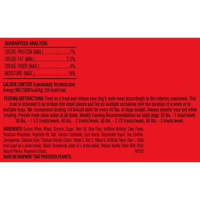 Extra-Large Dipped CELEBRATE! Crunchy Dog Treats, 2.9-oz pouch