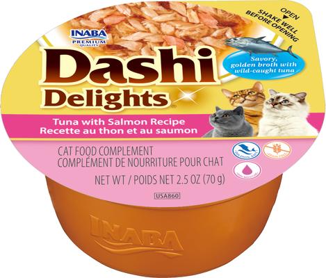 Dashi Delights Tuna Recipe in Broth Grain-Free Cat Food Topping, 2.5-oz cup, case of 6