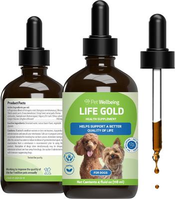 Life GOLD Bacon Flavored Liquid Immune Supplement for Dogs, 2-oz bottle