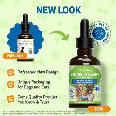Young at Heart Bacon Flavored Liquid Heart Supplement for Dogs & Cats, 2-fl oz bottle