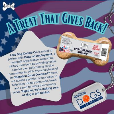 Buy A Bone Operation Drool Overload Grain-Free Peanut Butter & Blueberry Adult Crunchy Baked Dog Treats, 2.75-oz