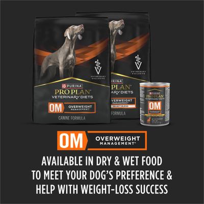 OM Overweight Management Wet Dog Food, 13.3-oz, case of 12