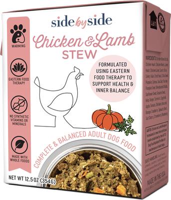 Side By Side Cooling Complete & Balanced Pork & Rabbit Stew Wet Dog Food, 12.5-oz box