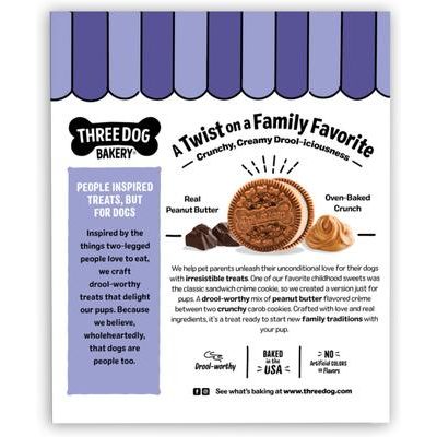 Galletas tipo sándwich de algarroba y mantequilla de cacahuete Lick'n Crunch para perros, caja de 13 oz