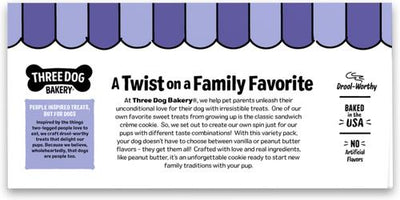 Galletas de mantequilla de cacahuete y vainilla Lick'n Crunch para perros, caja de 26 oz, paquete de 2