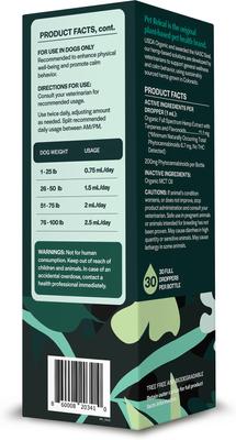 Bundle: Pet Releaf Favorites - Edibites Daily ReleafBlueberry Cranberry & 200-mg Full Spectrum Hemp Medium & Large Dog Supplement, Chew & Liquid Bundle