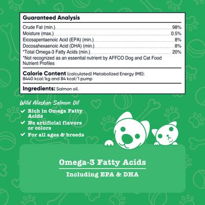 Alaskan Salmon Oil Liquid Skin & Coat Supplement for Dogs, 32-fl oz bottle