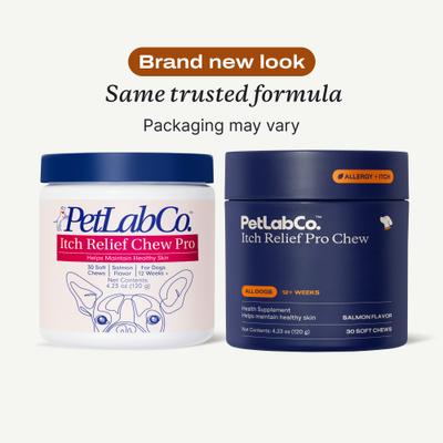 Itch Relief Chew Pro Salmon Flavored Soft Chew Skin & Allergy Supplement for Dogs, 30 count, 30 count, bundle of 2