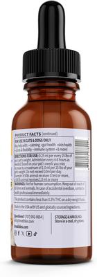 Extra Strength Oil Dropper 750-mg Full Spectrum Hemp Extract All Species Liquid Calming Supplement for Dogs & Cats, 1-fl oz bottle