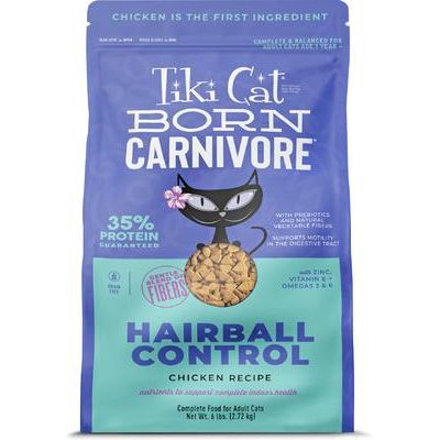 Born Carnivore Hairball Control Chicken Grain-Free Dry Cat Food, 3-lb bag