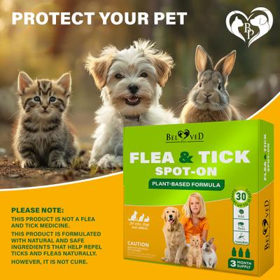 Flea & Tick Prevention Spot Treatment for Small Dogs & Cats, 7.5-ml drops