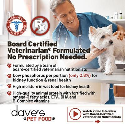 Restricted Phosphorus & Protein Tuna Pate Wet Dog Food, 5.5-oz can, case of 12