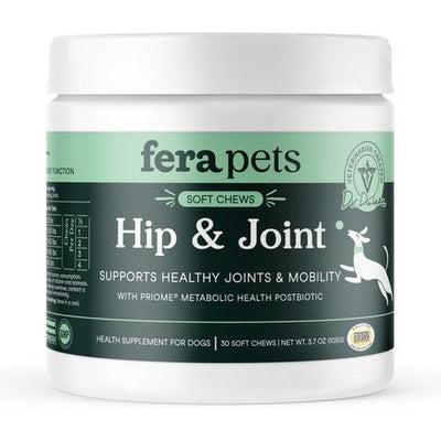 Fera Pets, Hip + Joint Support for Dogs. 10, 30 y 90 chews