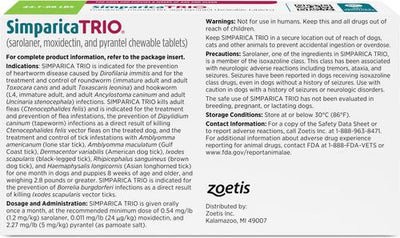 Chewable Tablet for Dogs, 44.1-88 lbs, (Green Box), 6 Chewable Tablets (6-mos. supply)