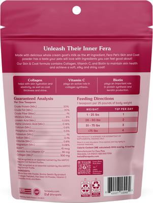 Skin & Coat Goat Milk Topper for Dogs & Cats, 6.34-oz pouch