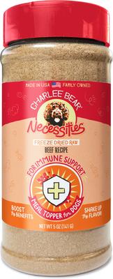 Necessities Freeze-Dried Pork Recipe Skin & Coat Support Grain-Free Dog Food Topper, 1-oz jar