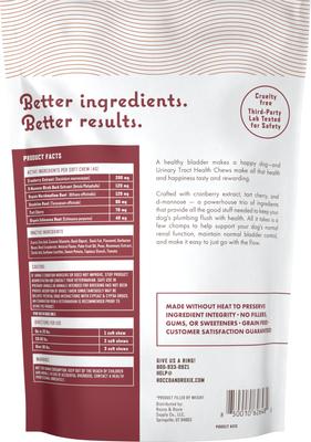 Duck Flavored Chew Urinary Supplement for Dogs, 60 count