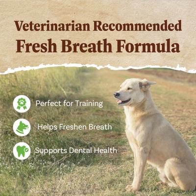 Natural Real Turkey Meat Adult Dental Dog Treats, 2.2-lb bag