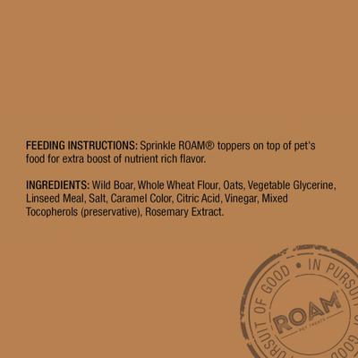 Wild Boar Toppers Chicken-Free Soft & Chewy Training Dog Treats, 4-oz bag