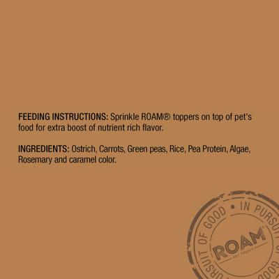 Ostrich Toppers Chicken-Free Soft & Chewy Training Dog Treats, 4-oz bag