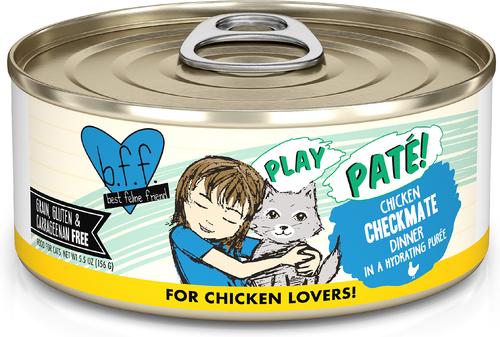 Comida húmeda para gatos Play Pate Lovers Duck & Tuna Trickster, lata de 5.5 oz, paquete de 8