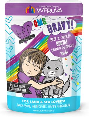 OMG Potluck O' Pouches Variety Pack Grain-Free Cat Food Pouches, 2.8-oz, pack of 12