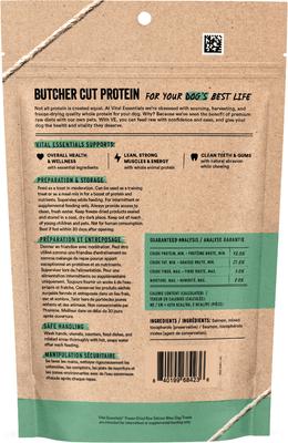 Bocados de salmón, premios crudos liofilizados sin cereales para perros, bolsa de 5 oz