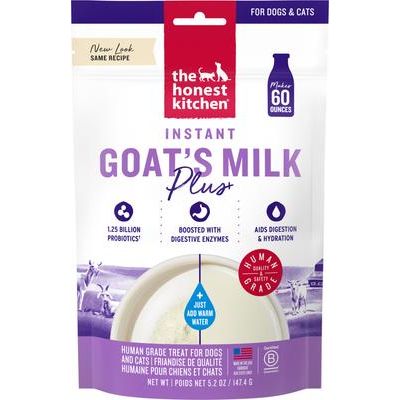 Instant Goat's Milk Daily Boosters, grado Humano con Probióticos para Perros y Gatos. 147 gr.
