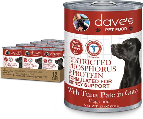 Restricted Phosphorus & Protein Tuna Pate Wet Dog Food, 5.5-oz can, case of 12