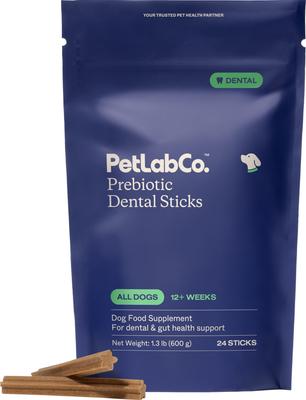 Prebiotic Dental Sticks Dog Dental Chews, 6 count