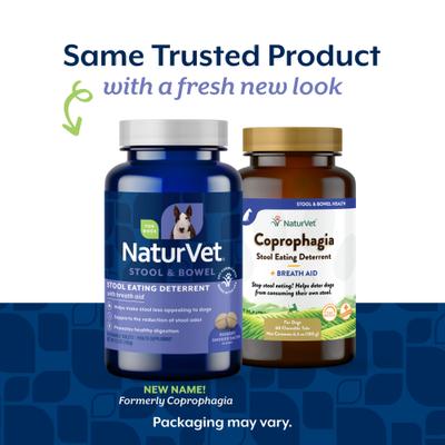 Suplemento masticable para perros con sabor a tocino ahumado Hickory, 60 comprimidos, para disuadir el consumo de heces y intestinos