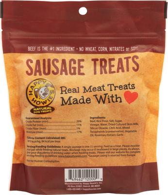 Galletas Baker's Dozen de 4 pulgadas con sabor a salchicha de res para perros, bolsa de 13 unidades