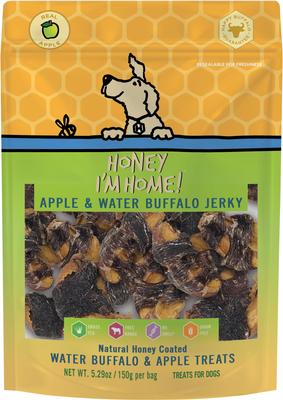 ! Mango Jerky Natural Honey Coated Buffalo & Mango Grain-Free Dog Treats, 5.29-oz bag