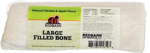 Filled Bone Natural Peanut Butter Flavor Chew Dog Treat, Large, 8-oz