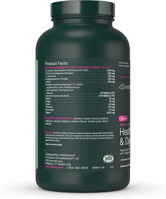 Probiotic BD Chicken Flavored Chewable Tablets Digestive Supplement for Dogs, 120 count