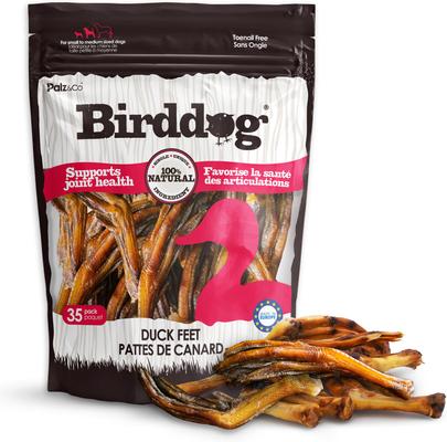 Birddog Duck Feet Dog Natural Chew Treats, 6-oz bag, 10 count
