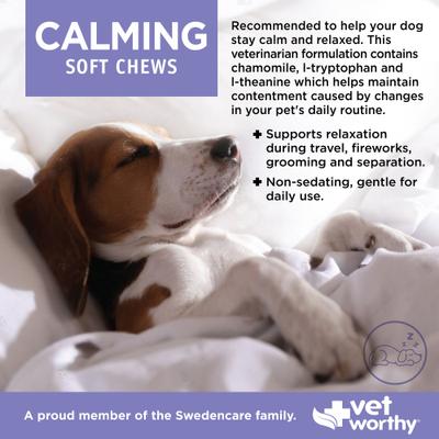 Calming Soft Chews Allergy & Anxiety Supplement for Dogs, 60 count