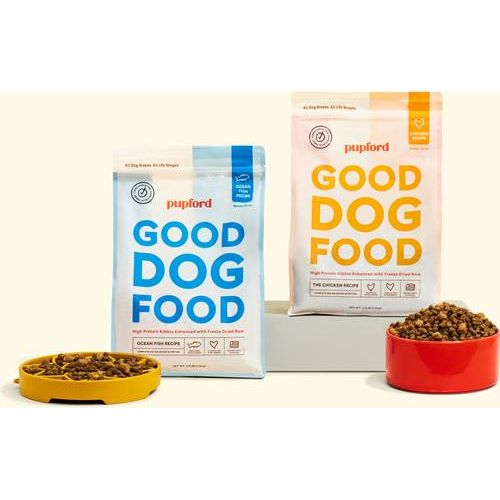 Good Dog Food Kibble Ocean Fish Recipe Alimento liofilizado para perros con alto contenido proteico, bolsa de 3.5 lb