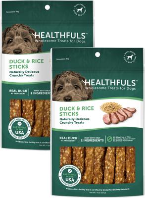 Duck & Rice Sticks Jerky Dog Treats, 4-oz bag