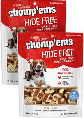 7"Hide-Free Chicken Rolls Dog Treats, 2 count