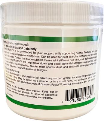 Comfort Factor Dog & Cat Supplement, 7.05-oz bottle, 200-grams